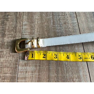Karen Scott White Genuine Leather Belt 5 Holes Size XL